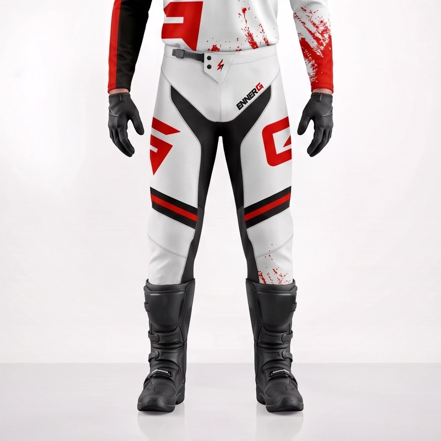 Custom Apex Red Performance Motocross Pants