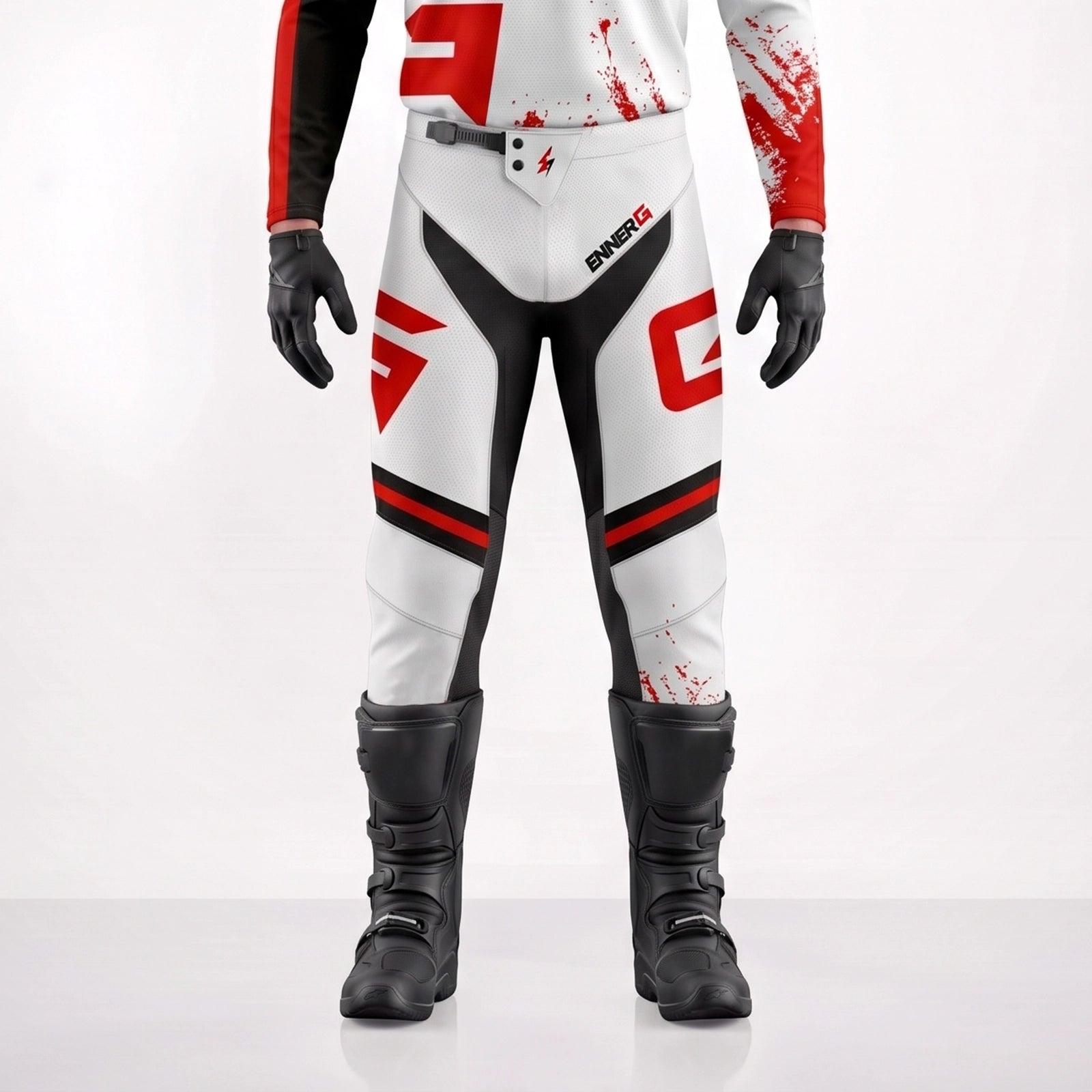 Custom Apex Red Performance Motocross Pants