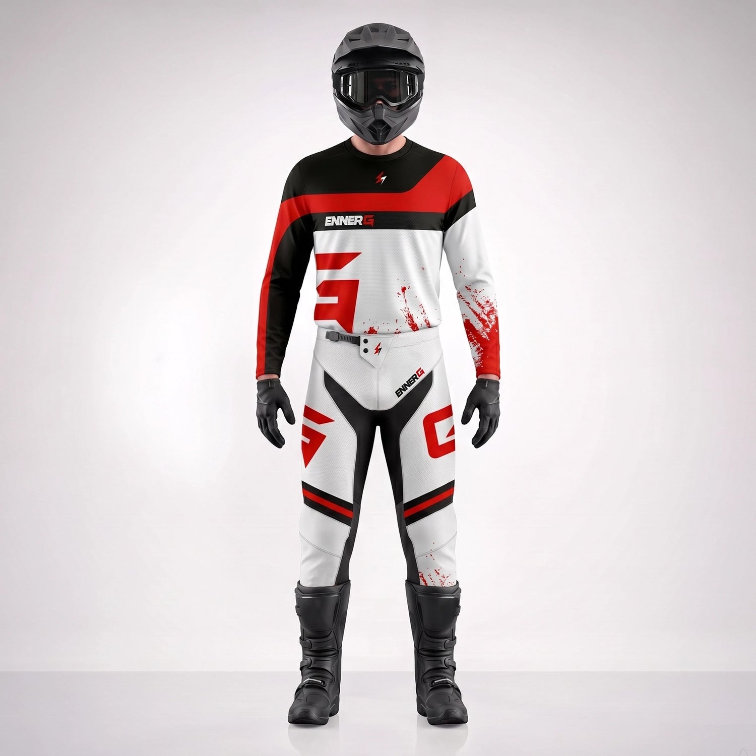 Custom Apex Red Performance Motocross Pants
