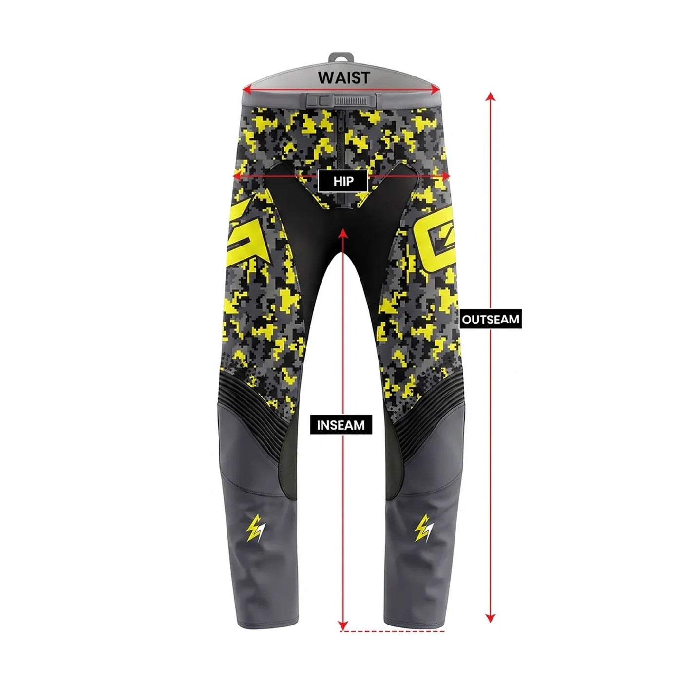Recommended rider sizing